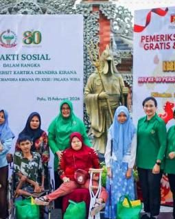 Memperingati HUT Persit Kartika Chandra Kirana dan Menyambut Perayaan Imlek 2026, Gelar Giat Bakti Sosial