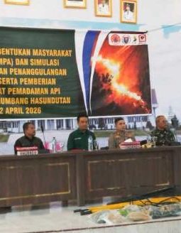 Sosialisasi MPA dan Simulasi Karhutla Dibuka Bupati Humbahas