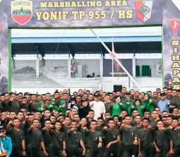 Bupati Humbahas Laksanakan Kegiatan Bersama Yonif TP 955/HS