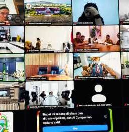Bupati Humbahas Ikuti Zoom Meeting, Dipimpin Langsung Gubernur Sumut Bahas Alokasi DBH