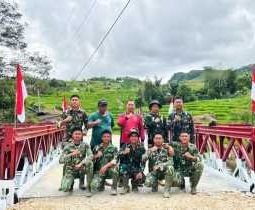 Kolaborasi Pemkab Humbahas dan TNI Membuahkan Hasil Positif, Jembatan Bailey Panggugunan Rampung