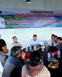 Bupati Humbahas Gelar Rembug Program Pembangunan Panorama Indah Sileme-leme