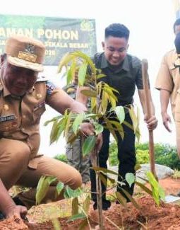 Kolaborasi Pemkab dan TNI Hijaukan Kawasan Bendungan Lau Simeme