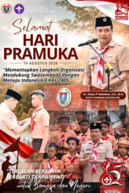 Hari Pramuka ke-65, Bupati Humbahas Dorong Gerakan Pramuka Tak Sekadar Seremonial