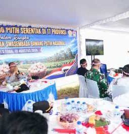 Penanaman Bawang Putih Serentak di 17 Provinsi, Bupati Toba Minta Budidaya Dievaluasi