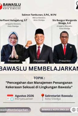 Bawaslu Sibolga Siap Sukseskan Program Bawaslu Membelajarkan Volume II