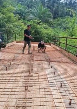 Sinergi Pemkab Humbahas dan TNI AD, Perkuat Infrastruktur Jembatan di Tarabintang