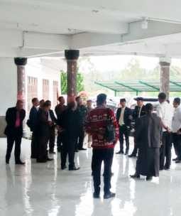 Bupati Humbahas Disambut Ketua DPRD, Wakil Bupati dan Tokoh Agama