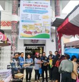 Gerakan Pangan Murah Digelar di Doloksanggul, Masyarakat Antusias Berbelanja