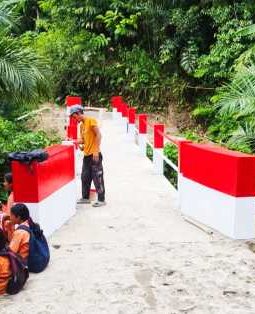 Jembatan “Silanjasunun” di Tarabintang Rampung, Akses Hasil Pertanian Makin Lancar