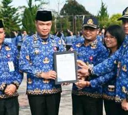 Bupati Humbahas Pimpin Upacara Hari Kesadaran Nasional, Tekankan Integritas ASN