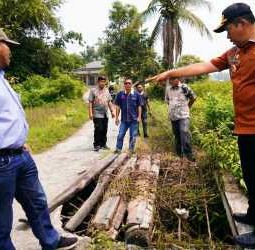Respons Cepat Pemkab Toba, Jembatan Rusak di Naga Timbul Segera Diperbaiki