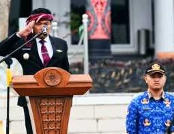 Bupati Humbahas Pimpin Upacara Sumpah Pemuda ke-98, Tekankan Generasi Patriotik dan Berempati